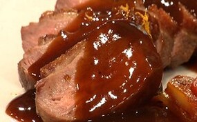 Eendenborst met sinaasappelsaus