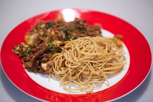 Zwarte bonen in je pastasaus