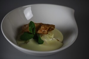 Champagnesabayon met citrusfruit