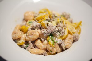 Gnocchi al zucchini (gnocchi met courgette)