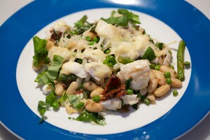 Bonenmix met vis