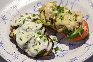 Mackerel & Grilled veggie melt