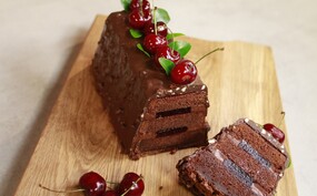 Gerookte chocoladecake