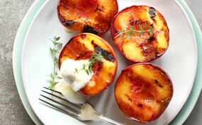 Perziken uit de oven