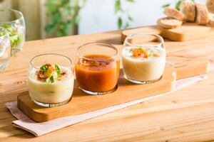Gazpacho met tomaat, paprika en knoflook
