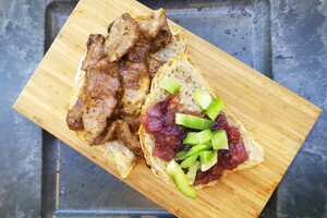 Philly cheese steak sandwich