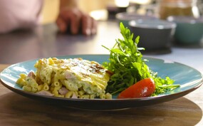 Macaroni met ham en kaas uit de oven