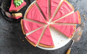 Roze koek XXL