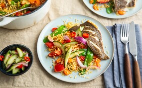 Griet met kerriesaus peultjes en worteltjes 