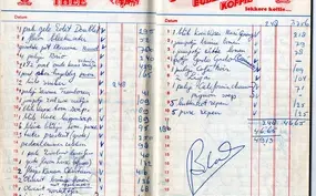 Het boodschappenboekje van Andreas Schelfhout uit 1969