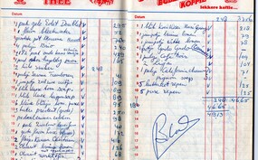 Het boodschappenboekje van Andreas Schelfhout uit 1969