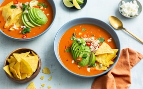 Mexicaanse tortillasoep met kip