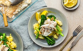 Zeebaars in zoutkorst 