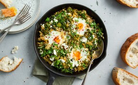 Groene shakshuka
