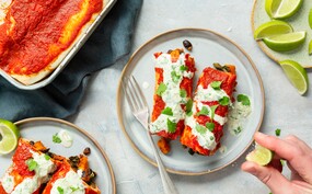 Vegan enchiladas