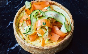 Quiche groentelinten-ricotta