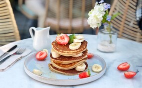Vegan American pancakes