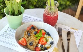 Ovengebakken havermout met fruit