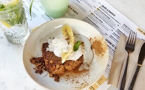 Pindakaas-bananenbrood