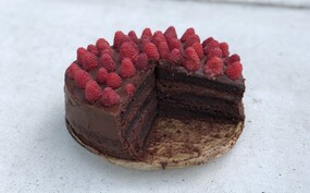 Chocolade-fudgetaart