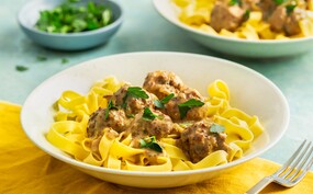 Tagliatelle met Zweedse balletjes