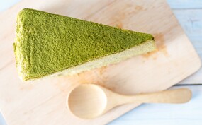 Groene thee cheesecake