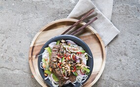 Thaise rundvleessalade met mihoen