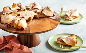 Kerststerbrood met kaneel