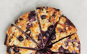 Ontbijttaart met blauwe bessen