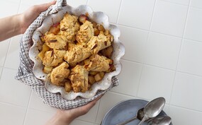 Glutenvrije Appel-Perzik Cobbler