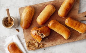 Vegetarische worstenbroodjes