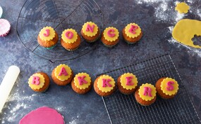 Tekst-cupcakes