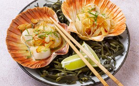 Gestoomde coquilles met knoflook