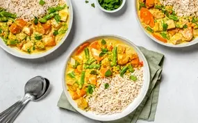 Thaise gele curry met rijst