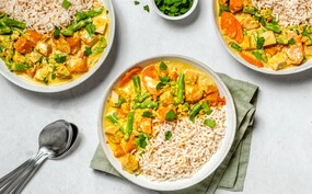 Thaise gele curry met rijst