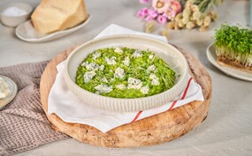 Snel met Mil Heat Boerenkoolrisotto met walnoten en blauwe kaas  