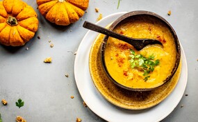Pittige pompoensoep