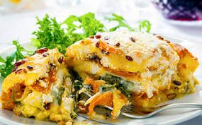 Pompoenlasagne