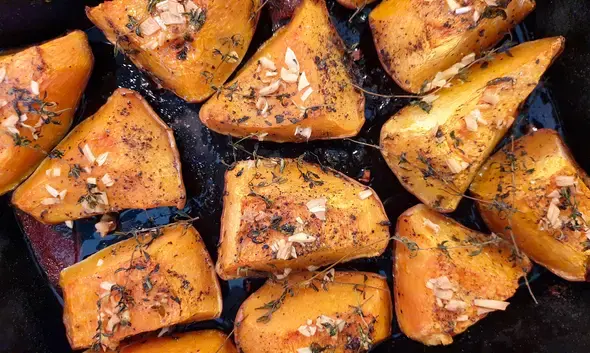 Pompoen uit de oven