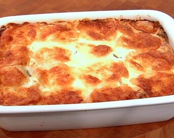 Lasagne van gegrilde courgette