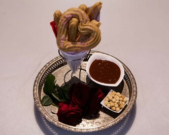 Churros met hazelnotenganache