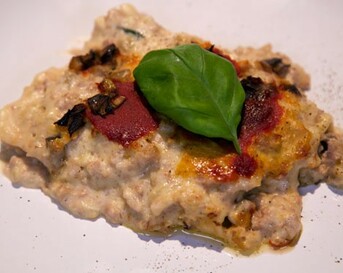 Cannelloni di melanzane alla birra (cannelloni met aubergine en bier)