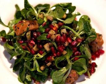Gebakken auberginesalade