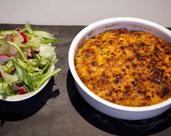 Gegrilde ovenschotel met botervis en venkelsalade