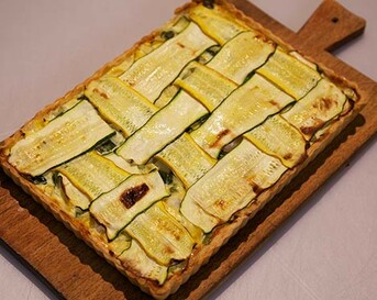 Courgette-rastertaart