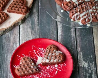 Red velvet wafels