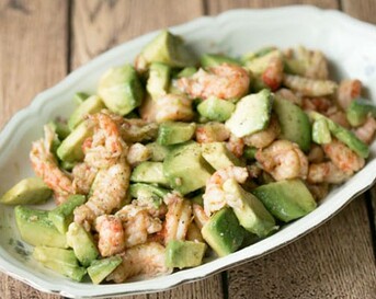 Avocado-rivierkreeftsalade