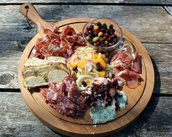 Antipasti met geroosterde octopus