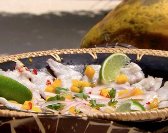 Hugo's extreem tropische ceviche