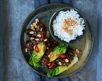 Spicy-beefsalade uit de wok